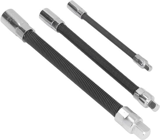 Estensore flessibile a molla - Set di chiavi a magnete a bit - 3 pezzi - Adatto per diverse viti e bulloni - Chiave a sei lati per viti
