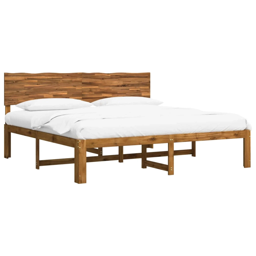 Letto matrimoniale con testiera ROSTOCK Naturale 193 x 203 cm 3405502