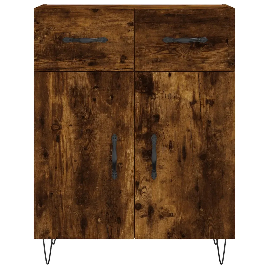 Credenza-Buffet-Armadio da cucina Rovere Fumo 69,5x34x90 cm in Legno Multistrato 572617