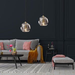 Lampada Da Soffitto Cristallo Black APP586-1CP