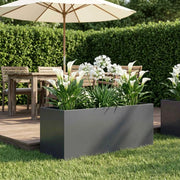 Vaso da giardino Antracite 100 x 40 x 40 cm 8005250
