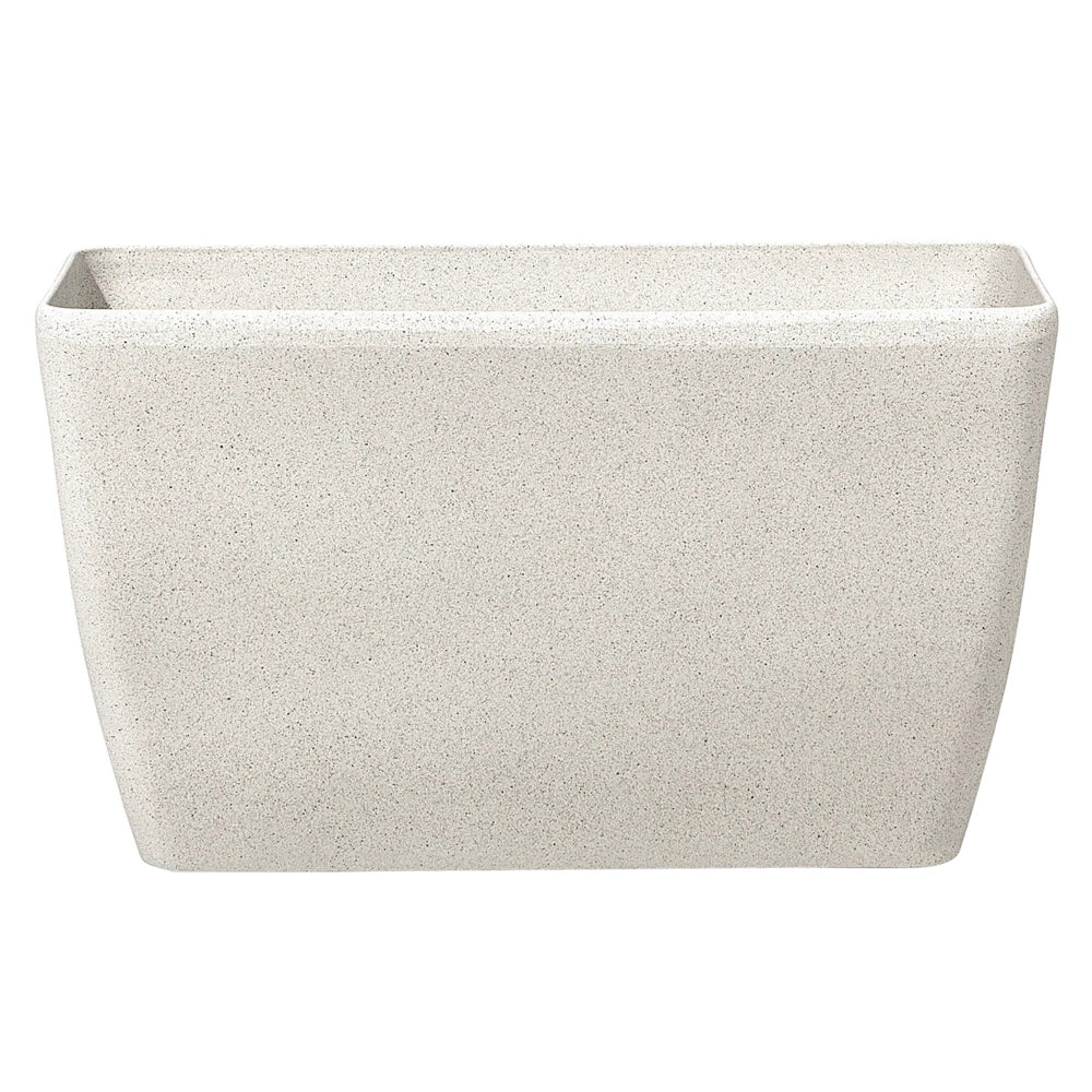 Vaso per fiori Fioriera in pietra beige 74 x 32 x 45 cm Accessori per interni e interni moderni e minimalisti