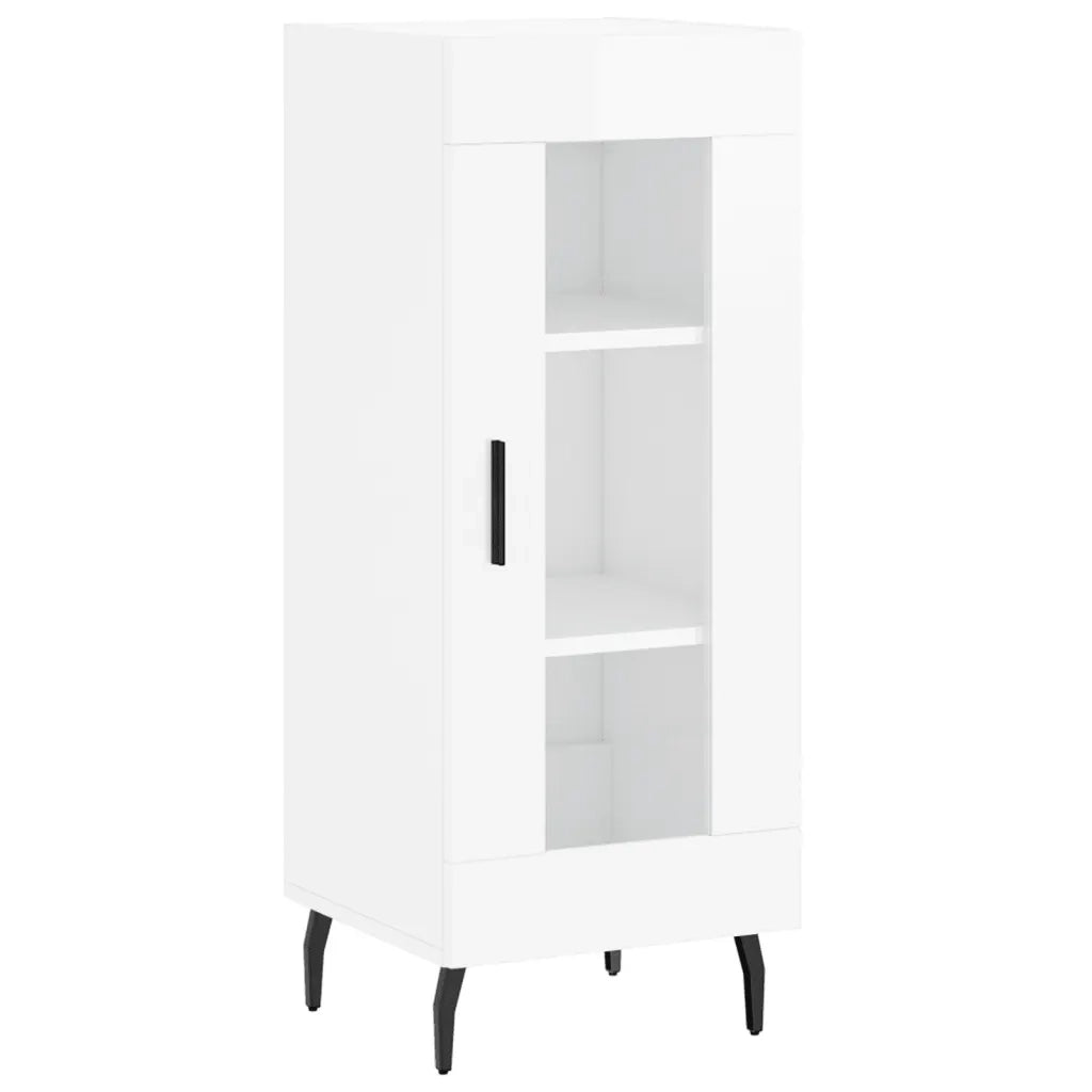 Credenza Bianco Lucido 34,5x34x90 cm in Legno Multistratocod mxl 82213