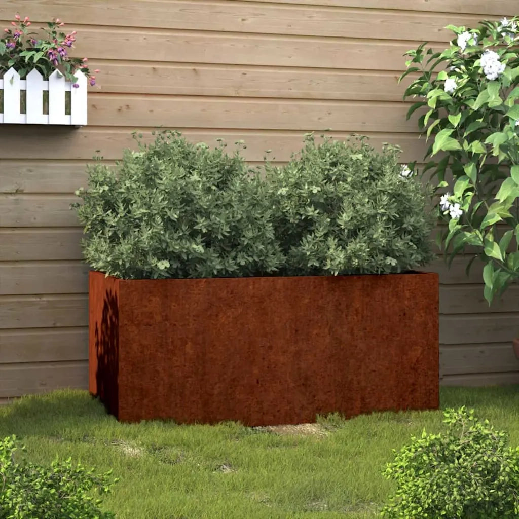 Fioriera 62x40x39 cm Acciaio Corten 821557