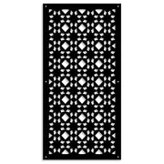 PSYCHEDELIC- Pannello in PVC traforato - Parasole Misura: 47x94 cm, Colore: nero