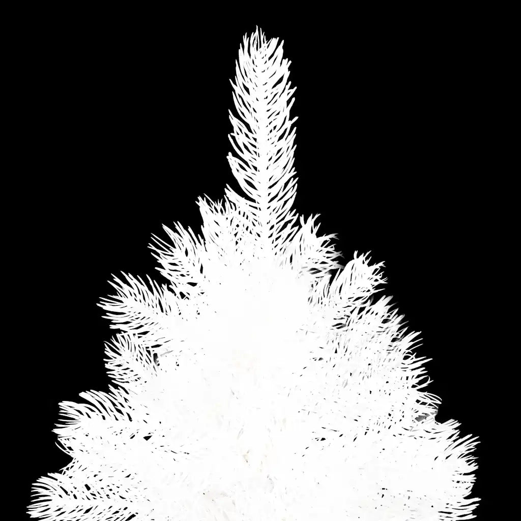 Albero di Natale Preilluminato con Palline Bianco 210 cm 3077549