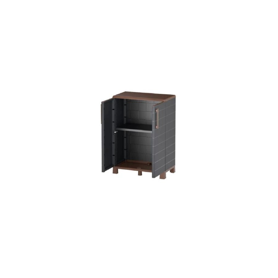 ARMADIO BASSO IN POLIPROPILENE ROBUSTO 68X37XH 90 CM