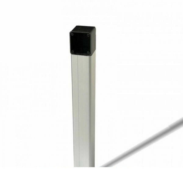 COLONNINA ALLUMINIO ANODIZZATO NATURALE CON SUPPORTO ANTISCASSO H 1 M CAME CLM