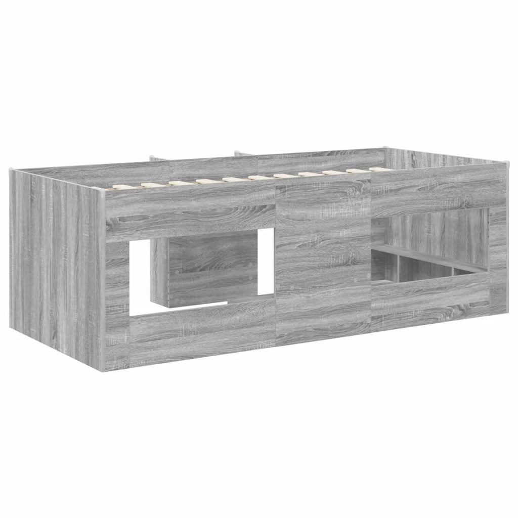 Letto Alto per Bambini Sonoma grigio 75 x 190 cm 3422592