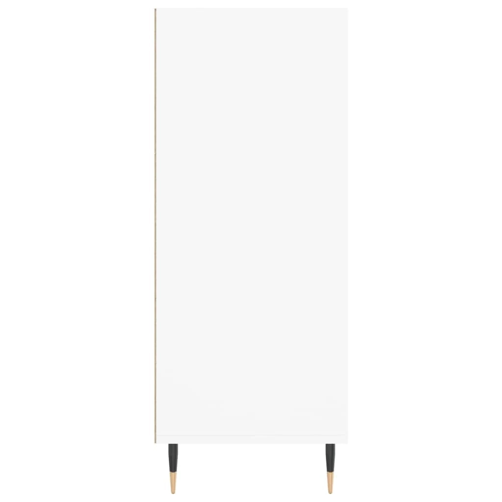 Buffet credenza cassettiera mobiletto mobile contenitore organizer per cucina soggiorno salotto alto 57 x 35 x 90 cm legno ingegnerizzato bianco 02_0032465
