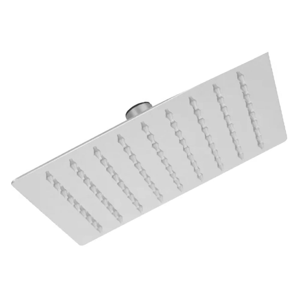 SOFFIONE QUADRATO IN ACCIAIO MODELLO ALLIUM 1/2  1 GETTO  200MM X 200MM   Idroweb