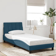 Giroletto senza Materasso Hanko Blu 90x200 cm in Velluto
