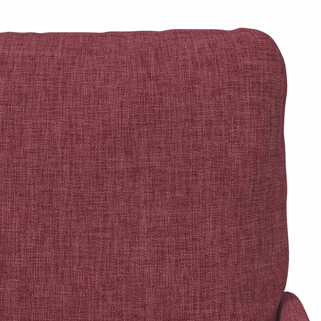 Divano | Divano da soggiorno | Sofa con cuscino 110cm Rosso Vino Legno compensato