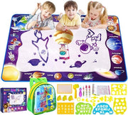 Tavolo di Disegno per Bambini con Tasca - 100 x 70 cm - Giocattoli Educativi - Riciclabile Incl. 26 Accessori