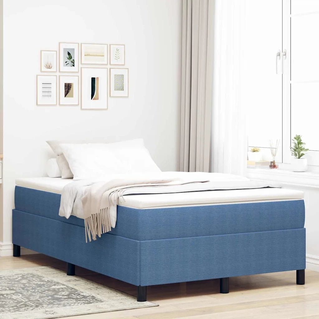 Letto a molle Blu 120 x 200 cm Tessuto in Cords 42006965