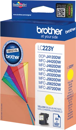 Brother LC223Y cartuccia d'inchiostro 1 pz Originale Giallo