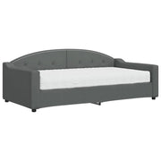 Divano letto | Sof¨¤ letto | Letto singolo con Materasso Grigio Scuro 90x190 cm in Tessuto
