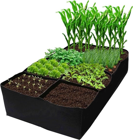 Contenitore per Piante Elevato 6x3x1ft - 128 Galloni Contenitori per Coltivazione di Erbe - Fiori e Verdure - Letto di Coltivazione di Giardino