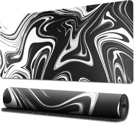 Muismat XXL 900 x 400mm - Muismat di grandi dimensioni - Migliora precisione e velocità geometria XXL muismat (nero e rosa)