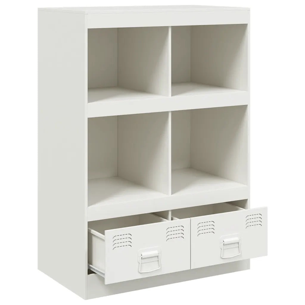 Credenza-Buffet-Armadio da cucina Bianca 67x39x95 cm in Acciaio