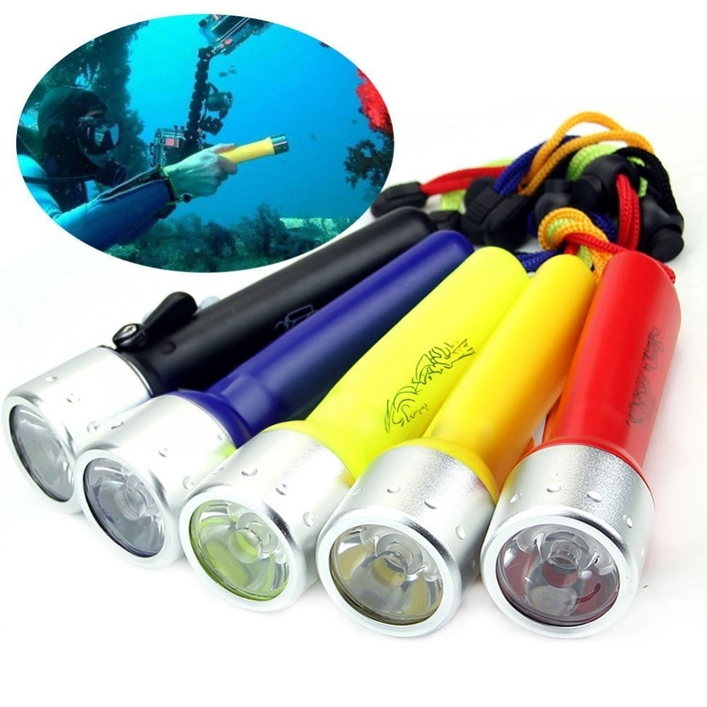 Trade Shop - Torcia Subacquea Impermeabile Led 180 Lumen Cree 40 Metri Q3 Sub Luce Lampada 3w -