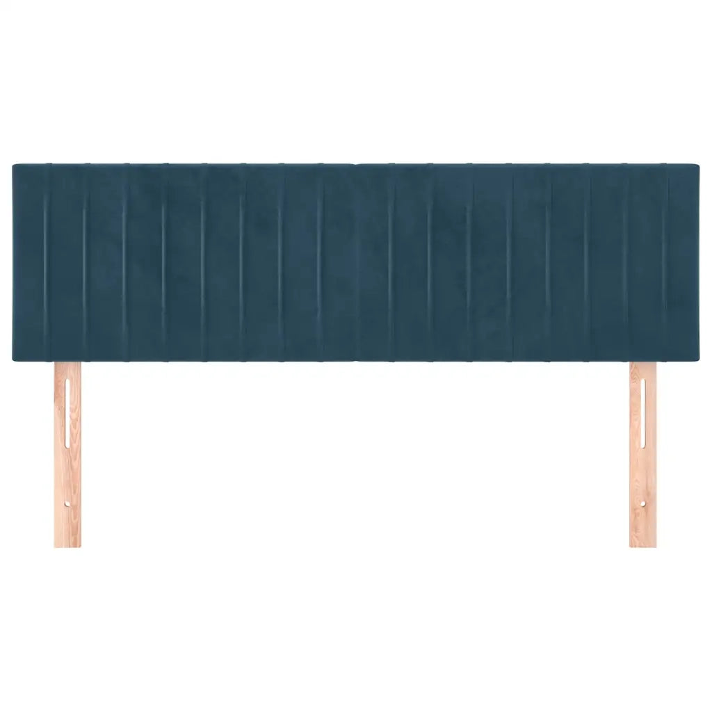 Testiere 2 pz Blu Scuro 72x5x78/88 cm in Velluto