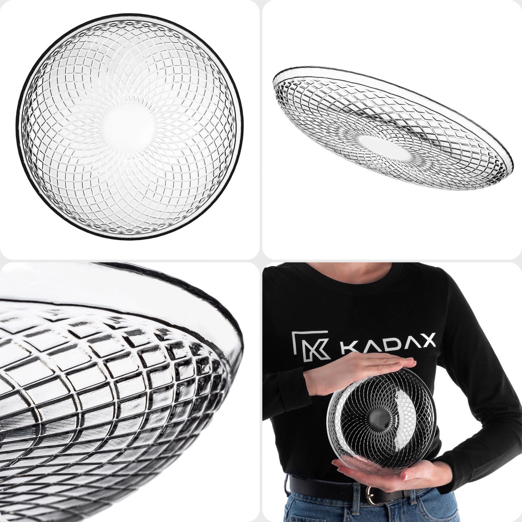 KADAX Set di 6 piatti da dessert da 17,5 cm, piatti in vetro per torte, piccoli
