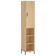 Credenza | Madia | Buffet da pranzo | Armadio da pranzo Rovere Sonoma 34,5x34x180 cm in Legno Multistrato
