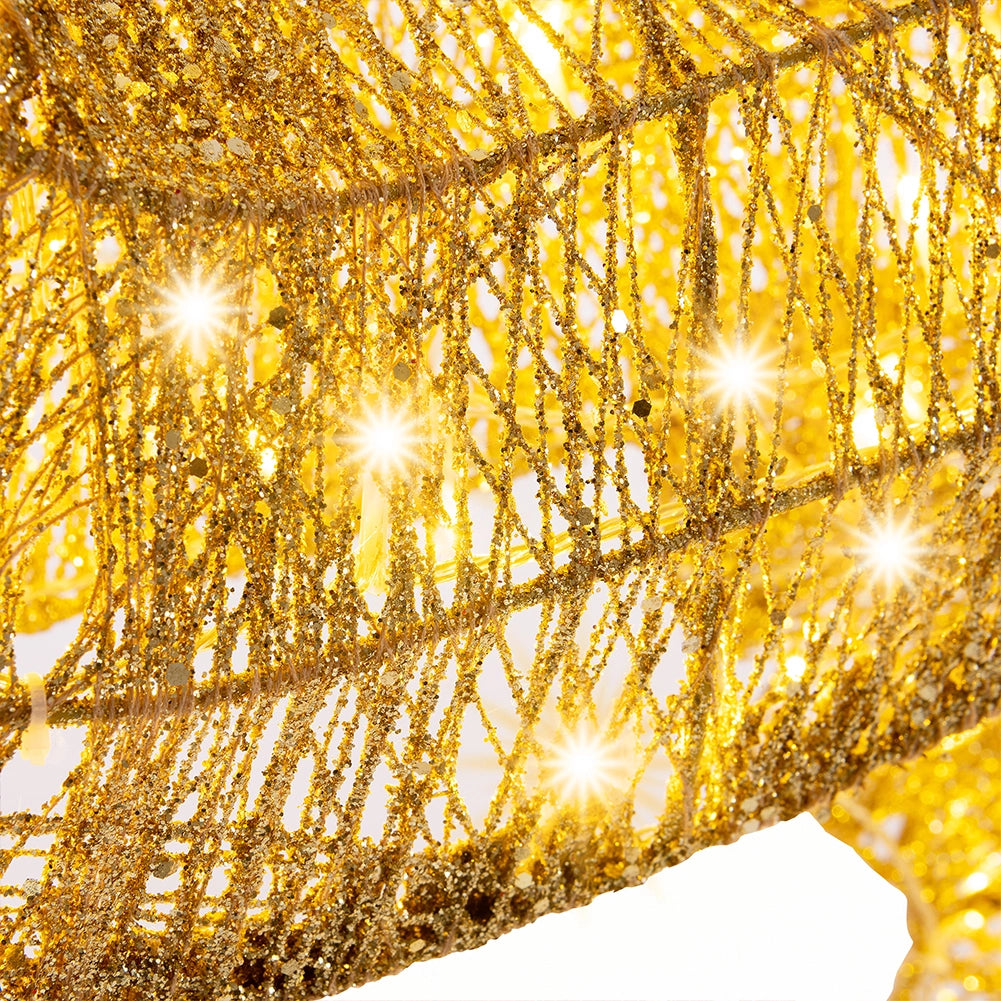 Renna Natalizia con Slitta Luminosa per Esterno 8 Funzioni Bianco Caldo Natale