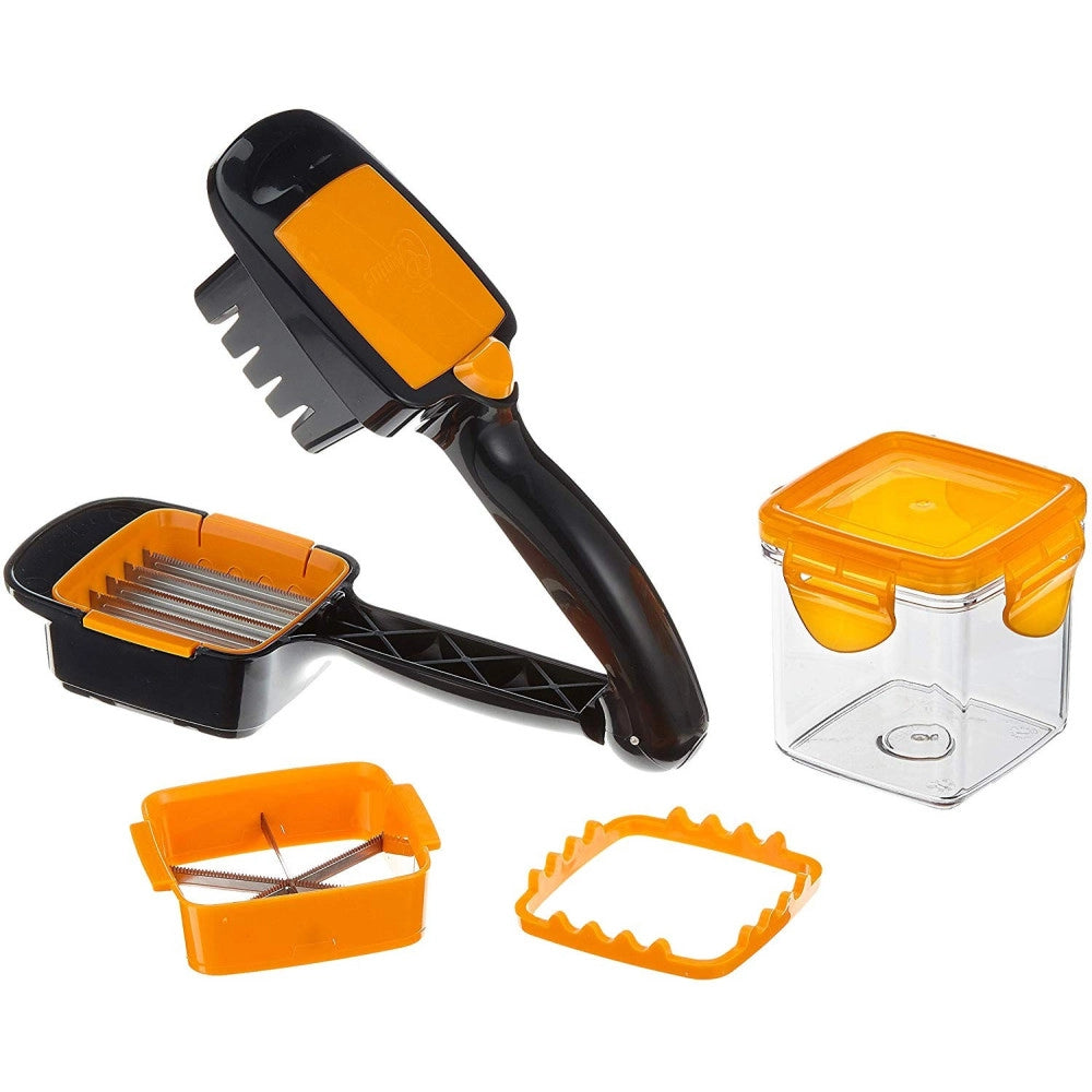 Trade Shop - Nicer Dicer Quick Affetta Verdure 7 Pezzi Multifunzione Cucina Verdura Frutta -
