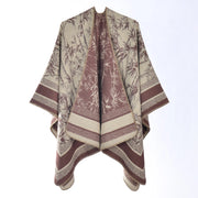 Nuovo scialle/sciarpa/scialle double-face in cashmere jacquard stampato