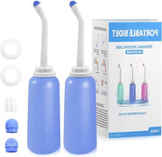 Bidet portatile da viaggio con borsa - materiale TPE - capacità 500 ml - cura postpartum perineale - trattamento delle cisti ovariche