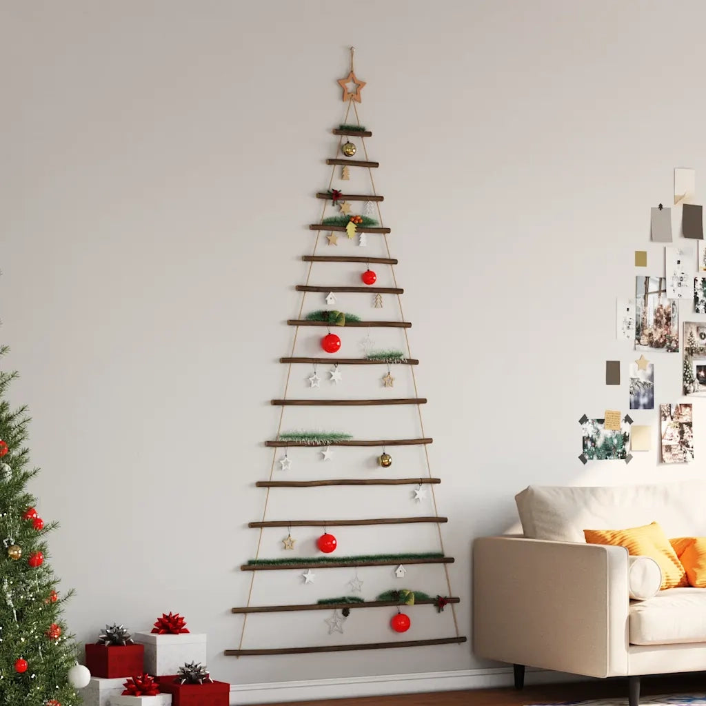 Albero di Natale sospeso con stella superiore 100x210 cm Ramo naturale 4101013