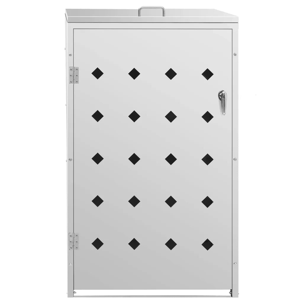 Copribidone per Spazzatura Singolo 240 L in Acciaio Inox 145379