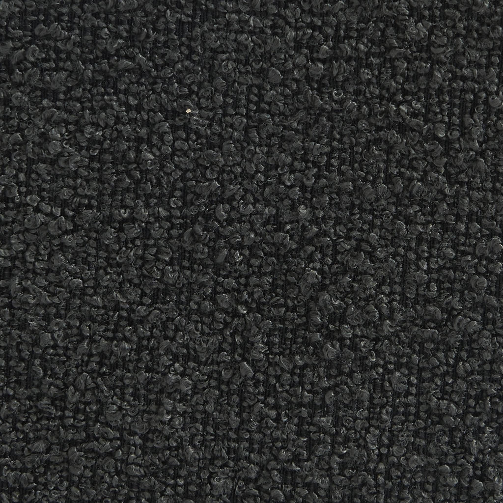 Modulo per divano modulare senza braccioli in bouclé, 1 posto, nero