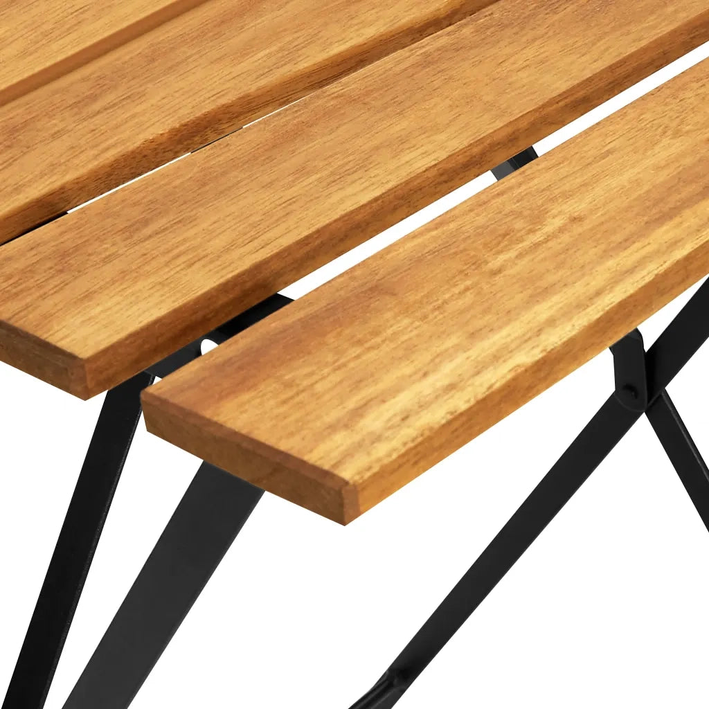 Tavolo da Bistrot 55x54x71 cm in Legno Massello di Acacia cod mxl 34112