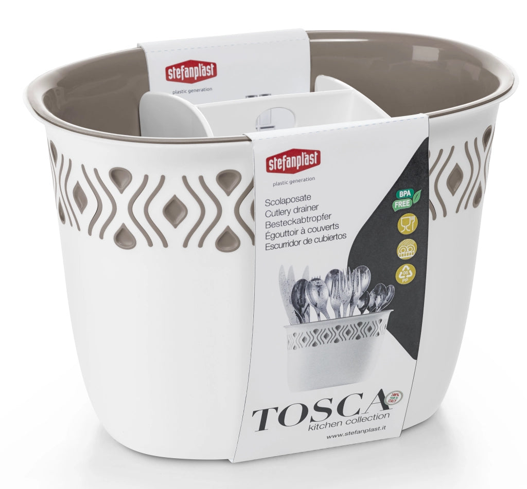 Stefanplast SCOLAPOSATE TOSCA bianco/tortora chiaro