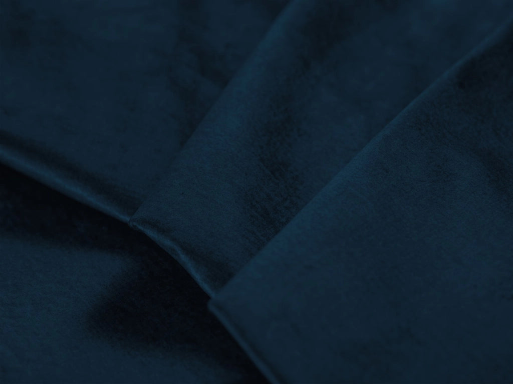 Cosmopolitan Design - Divano convertibile angolare sinistro con contenitore "Clinton" 5 posti in velluto blu reale 