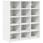 Scarpiera | Mobile per scarpe Bianco 77,5 x 30 x 83,5 cm Legno multistrato