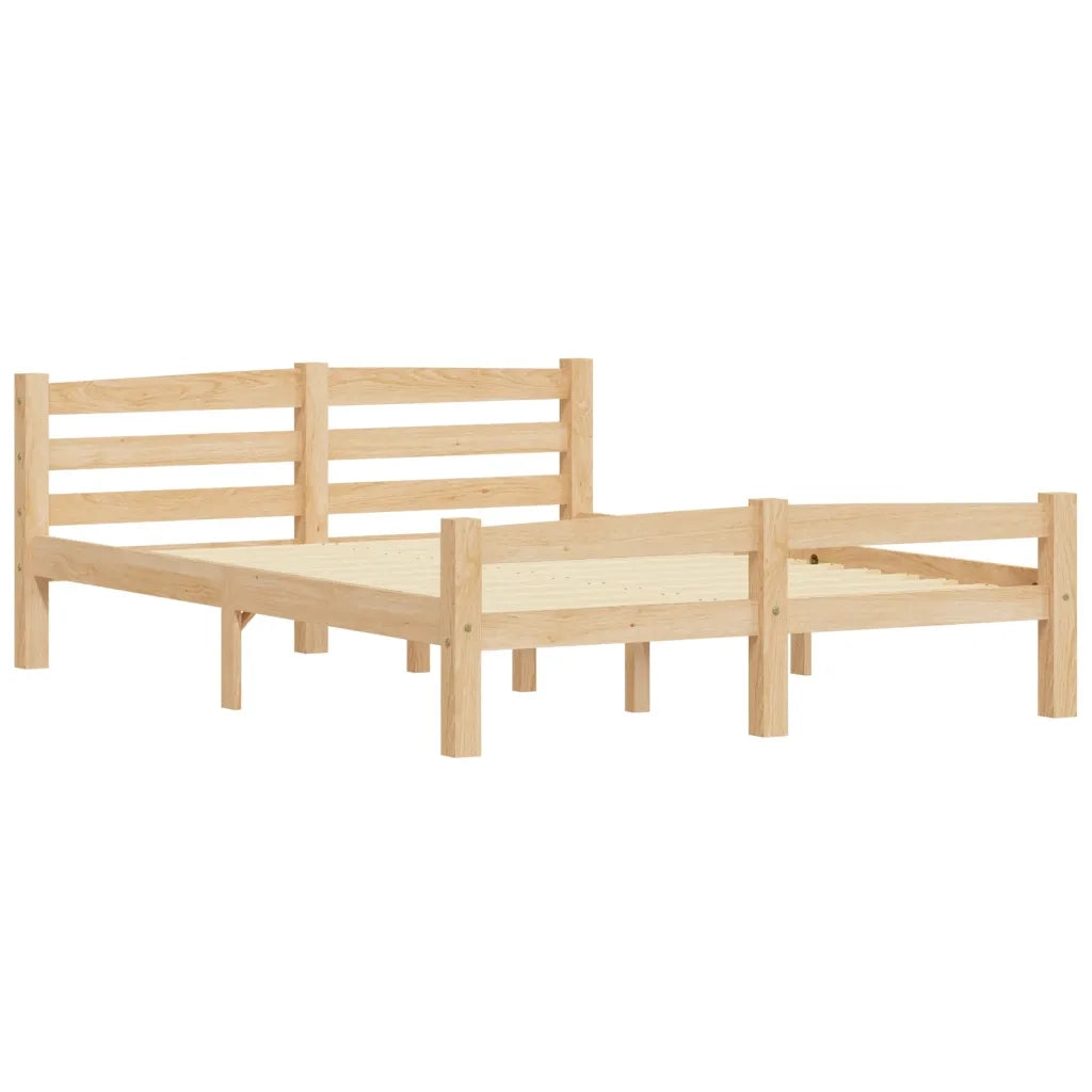 Giroletto senza Materasso-Struttura Letto 140x200 cm in Legno Massello di Pino 500974