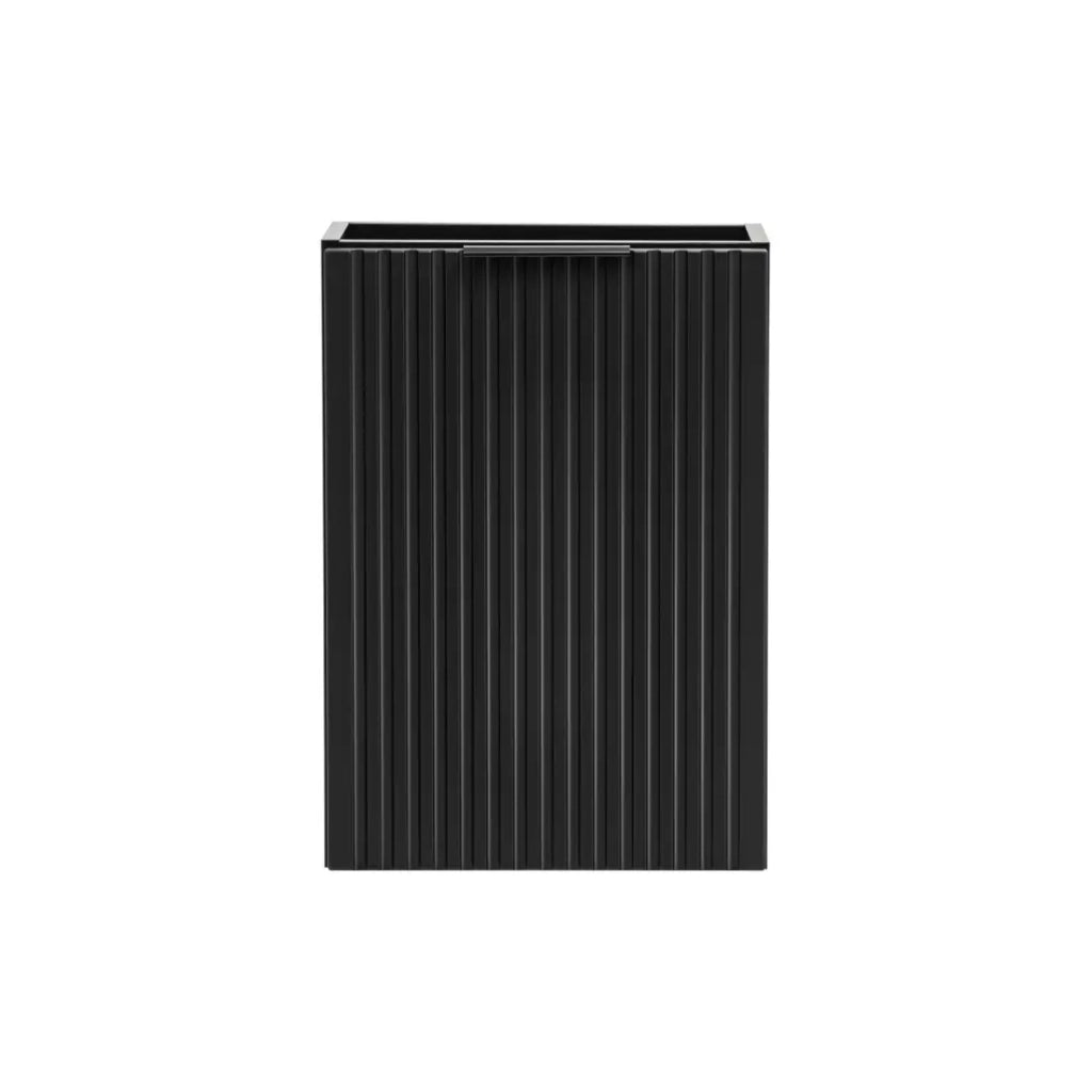 Mobile sottolavabo NOXERA – 40 cm – 1 porta – Nero opaco – Design compatto e sospeso
