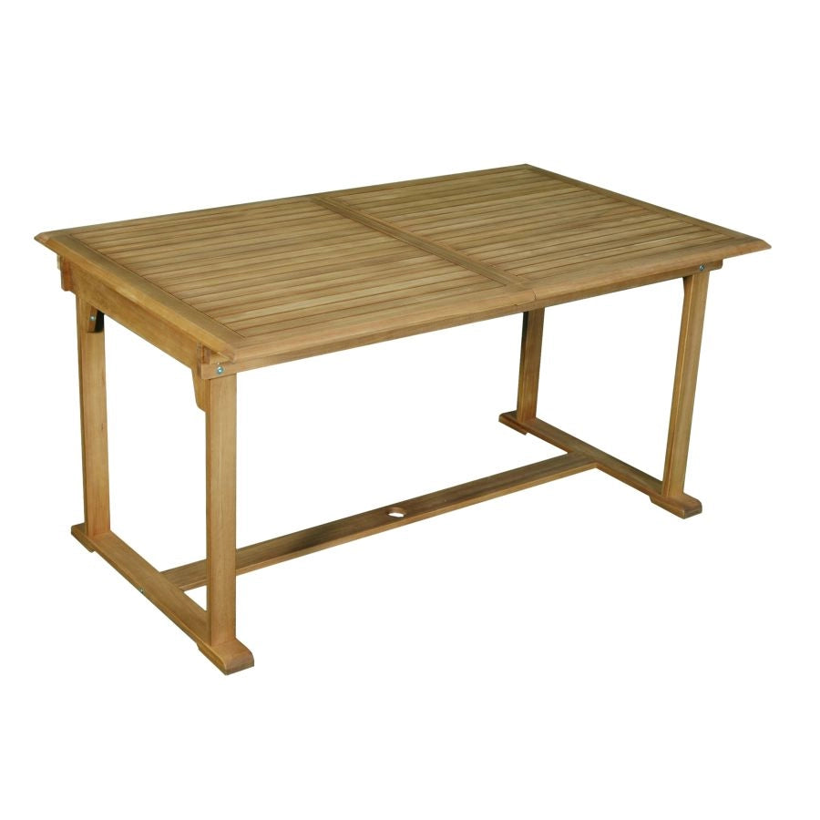 TAVOLO RETTANGOLARE ALLUNGABILE LEGNO ACACIA 150/200X90X76 CM