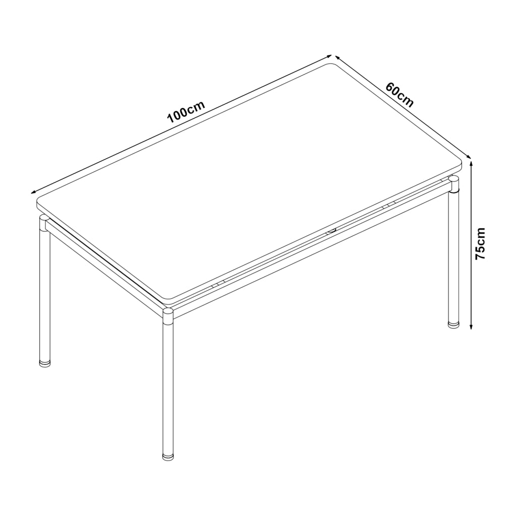 Tavolo da Sala Pranzo Hemnes Effetto Rovere 100 x 60 cm [en.casa]