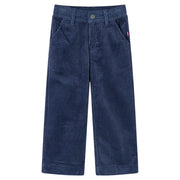 Pantaloni da Bambino in Velluto a Coste Blu Marino 92cod mxl 84052