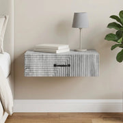 Tavolino da Parete Laterale 59 x 34,5 x 17 cm Grigio Sonoma 898661