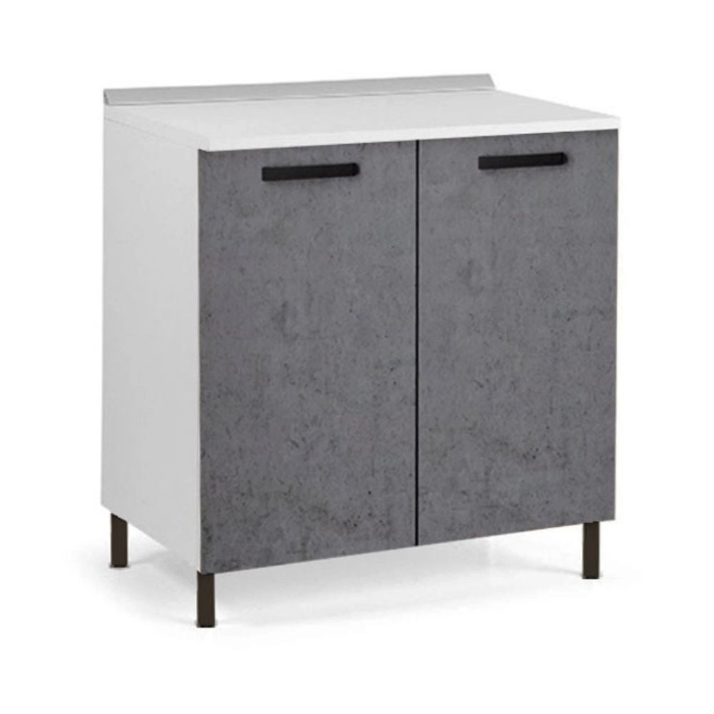Base cucina due ante 80x50x85H colore cemento