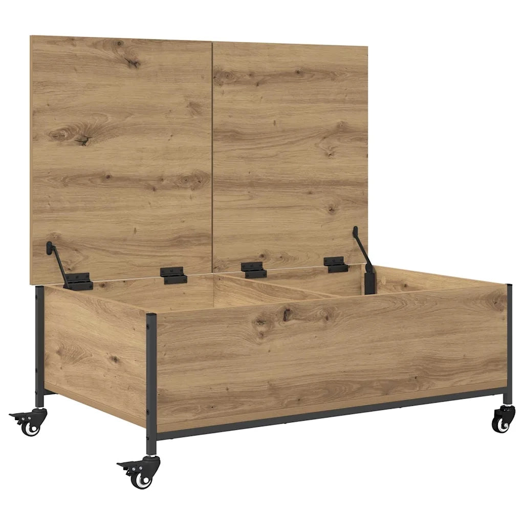Tavolino da salotto Rovere artigianale 91 x 55 x 32 cm 883002