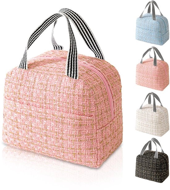 Borsa termica portatile per donne e ragazze, borsa termica portatile per lavoro, scuola, picnic, viaggi, spiaggia