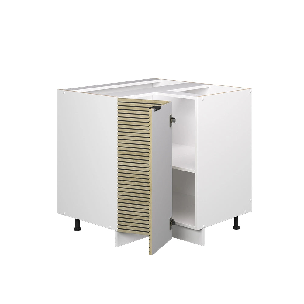 Mobile ad angolo cucina Fame-Line Pannello in quercia/Bianco 80.5 cm, PL Marmo Vicco