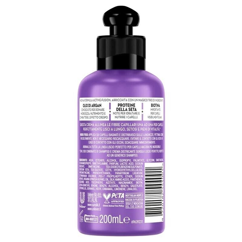 SUNSILK  CREMA CAPELLI 200 ML LISCIO PERFETTO ANTICRESPO CON BIOTINA OKY